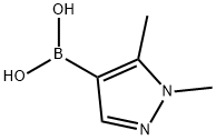 1,5-ジメチルピラゾール-4-ボロン酸 化学構造式