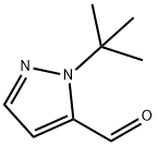 1-(tert-ブチル)-1H-ピラゾール-5-カルブアルデヒド 化学構造式
