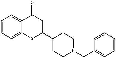 4H-1-Benzothiopyran-4-one, 2,3-dihydro-2-[1-(phenylMethyl)-4-piperidinyl]- Structure