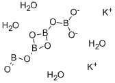 四硼酸钾四水合物,12045-78-2,结构式