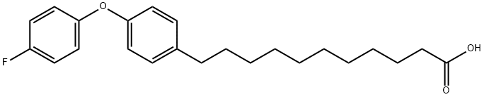 11-[4-(4-Fluorophenoxy)phenyl]undecanoic acid Struktur
