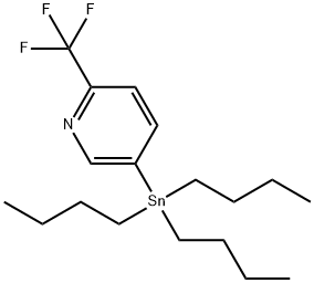 5-Tributylstannyl-2-trifluoromethylpyridine Struktur