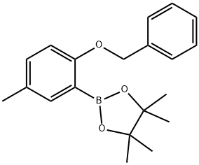 2-benzyloxy-5-Methylphenyl boronicacid pinacol ester Structure