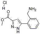 5-[2-(甲基氨基)苯基]-1H-吡唑-3-羧酸甲酯盐酸盐 结构式