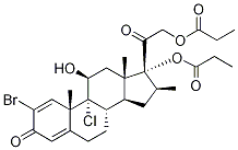 2-BroMobecloMetasone Dipropionate Struktur