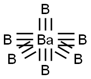 六硼化钡,12046-08-1,结构式
