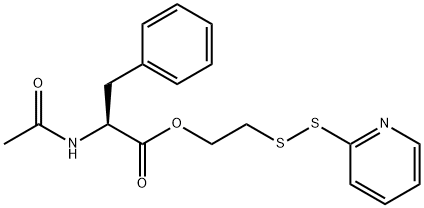 2-(N'-acetylphenylalanyl)hydroxyethyl 2'-pyridyl disulfide Structure