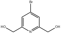 4-ブロモピリジン-2,6-ジメタノール 化学構造式