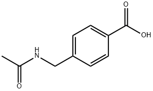 4-[(乙酰氨基)-甲基]苯甲酸 结构式