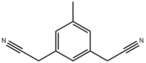 5-メチル-1,3-ベンゼンジアセトニトリル 化学構造式