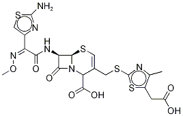 头孢地嗪杂质, 120533-30-4, 结构式