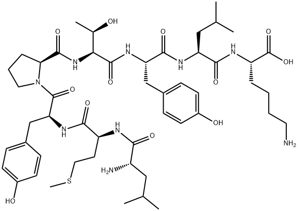 TYR-THR-ARG-LEU-ARG-LYS-GLN-MET-ALA-VAL-LYS-LYS-TYR-LEU-ASN-SER-ILE-LEU-ASN-NH2: YTRLRKQMAVKKYLNSILN-NH2,120550-85-8,结构式