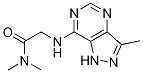 AcetaMide, N,N-diMethyl-2-[(3-Methyl-1H-pyrazolo[4,3-d]pyriMidin-7-yl)aMino]- Structure