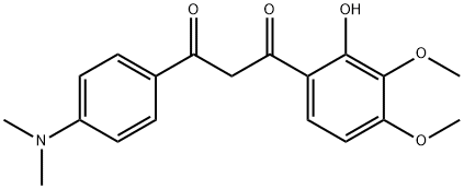 1-[4-(DiMethylaMino)phenyl]-3-(2-hydroxy-3,4-diMethoxyphenyl)-1,3-propanedione 结构式