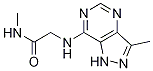 AcetaMide, N-Methyl-2-[(3-Methyl-1H-pyrazolo[4,3-d]pyriMidin-7-yl)aMino]- Structure