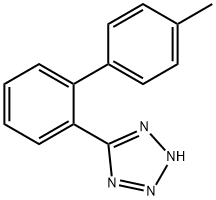 5-(4'-メチル-2-ビフェニル)テトラゾール 化学構造式