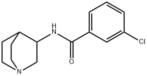 3-氯-N-(3-奎宁酯)苯甲胺 结构式