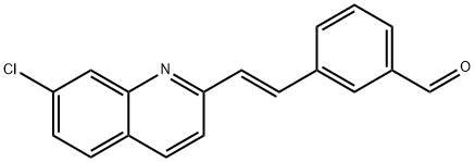 (E)-3-[2-(7-氯-2-喹啉基)乙烯基]苯甲醛,120578-03-2,结构式
