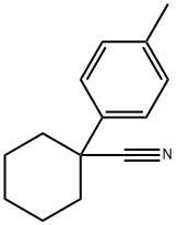 1-(4-メチルフェニル)シクロヘキサンカルボニトリル 化学構造式