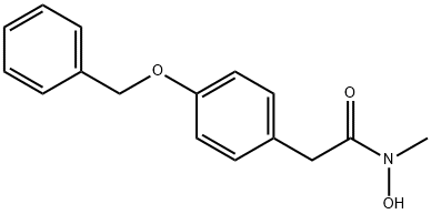 N-HYDROXY-N-METHYL-4-BENZYLOXYPHENYLACETAMIDE Structure