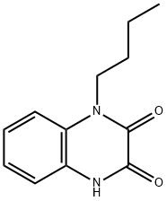 1-ブチル-1,4-ジヒドロキノキサリン-2,3-ジオン 化学構造式