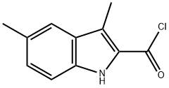 1H-Indole-2-carbonyl chloride, 3,5-dimethyl- (9CI) Structure
