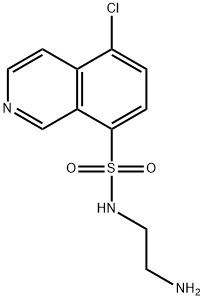 N-(2-アミノエチル)-5-クロロイソキノリン-8-スルホンアミド 化学構造式