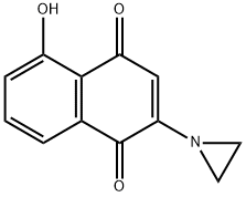 2-aziridinyl-5-hydroxy-1,4-naphthoquinone Structure