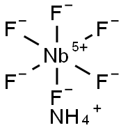 AMMONIUM HEXAFLUORONIOBATE Structure