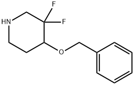 4-(benzyloxy)-3,3-difluoropiperidine Structure