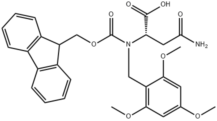 FMOC-ASN(TMOB)-OH 化学構造式