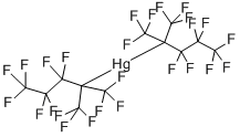 BIS(DECAFLUORO-2-TRIFLUOROMETHYL-2-PENTYL)MERCURY 化学構造式