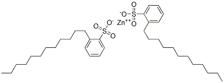 zinc dodecylbenzenesulphonate Structure