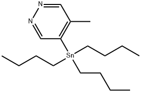 4-Methyl-5-tributylstannylpyridazine Structure