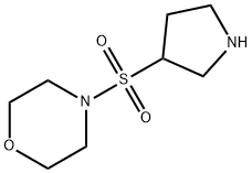 4-(Pyrrolidine-3-sulfonyl)-morpholine Structure