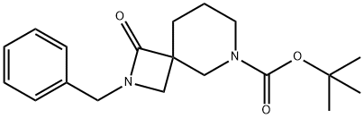 2,6-Diazaspiro[3.5]nonane-6-carboxylic acid, 1-oxo-2-(phenylMethyl)-, 1,1-diMethylethyl ester Structure