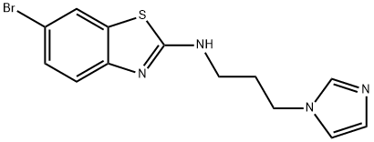 N-(3-(1H-Imidazol-1-yl)propyl)-6-bromobenzo[d]thiazol-2-amine Structure