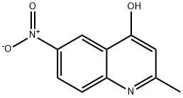 2-メチル-6-ニトロ-4-キノリノール 化学構造式