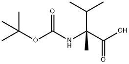 BOC-N-L-ALPHA-甲基缬氨酸 结构式