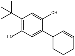 2-tert-butyl-5-(cyclohex-2-enyl)benzene-1,4-diol Struktur