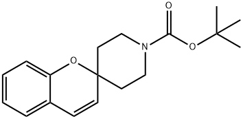 Spiro[2H-1-benzopyran-2,4'-piperidine]-1'-carboxylic acid, 1,1-diMethylethyl ester Struktur
