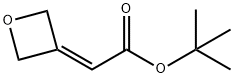 tert-Butyl 2-(oxetan-3-ylidene)acetate Struktur
