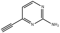 4-乙炔基嘧啶-2-胺 结构式