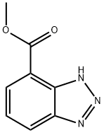 3H-ベンゾトリアゾール-4-カルボン酸メチル 化学構造式