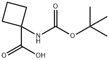 Boc-1-氨基环丁烷羧酸, 120728-10-1, 结构式