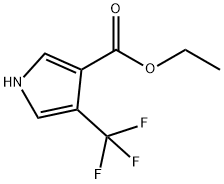 ETHYL 4-(TRIFLUOROMETHYL)-1H-PYRROLE-3-CARBOXYLATE Struktur
