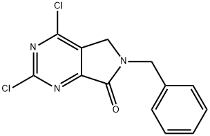 6-benzyl-2,4-dichloro-5H-pyrrolo[3,4-d]pyriMidin-7(6H)-one Structure