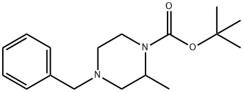 4-ベンジル-2-メチルピペラジン-1-カルボン酸TERT-ブチル 化学構造式