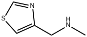 N-メチル-1-(1,3-チアゾール-4-イル)メタンアミン 化学構造式