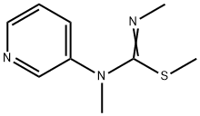Carbamimidothioic acid, N,N-dimethyl-N-3-pyridinyl-, methyl ester (9CI) Struktur